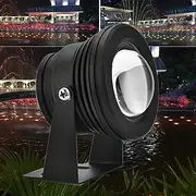 RGB LED Spotlight - 12V 10W RGB Waterproof - Remote Control - Aquarium LED Spotlight Lamp - for Fish Tank Pool Garden Underwater,for Fish Tank, Pool, Garden and Aquarium (Black Shell)