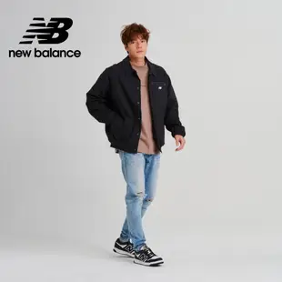 【New Balance】 NB 絨毛保暖襯衫式外套_男性_黑色_AMJ33502BK