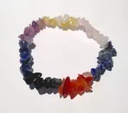 X1 Mixed Natural Crystal Chip Bracelet