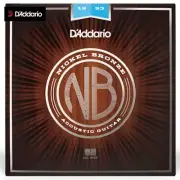 D'Addrio NB1253 Nickel Bronze Acoustic Guitar Strings Extra Light 12-53