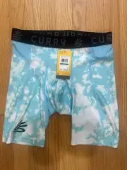Under Armour Mens Curry Heatgear Printed Adults Compression Shorts Size Large