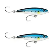 2x Rapala 7cm Saltwater X Rap SubWalk Walk the Dog Bait Fish Lures - Blue