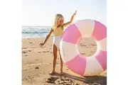 Sunnylife: Tube Pool Ring - Bubblegum Pink Stripe
