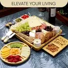 Cheese Board Knife Set Bamboo Charcuterie Board With Knife Set