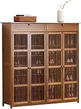 Freestanding Shoe Cabinet Home Door Simple Shoe Rack Multi-Layer Bucket Cabinet Storage Rack Wood Entrance Storage Cabinet Storage Cabinet Shoe Cupboard