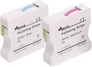 Healifty 2 Box Dental Polishing Strip Teeth Abrasive Finishing Strip Sanding Grinding Deep Teeth Cleaning Tool Dental Care Roll (Rosy Blue)