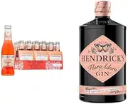 Hendrick's Flora Adora Gin 700ml & Fever-Tree Italian Blood Orange Soda 200 ml (Pack of 24 Glass Bottles)