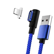 Magnetic Sideway Fast Charging Cable for lightning 2m Blue