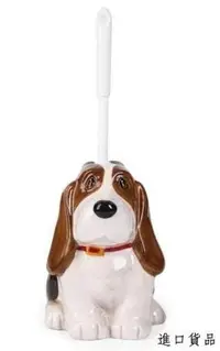 在飛比找Yahoo!奇摩拍賣優惠-現貨陶瓷小狗馬桶刷套裝 可愛  米格魯 小獵犬 小狗狗 馬桶