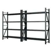 4Mx2.4M Garage Shelving Warehouse Rack Black