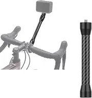 Carbon Fiber Bike Selfie Stick Mount Compatible with Action/Ace Pro 2 / Hero Carbon Fiber Selfie Stick for Riding Shooting Bike Video Volgs (1/4 Screw to 1/4 Screw Hole,Medium)