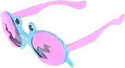 [LIGIGWASH] Funny Crab Party Glasses for Adorable Lightweight Sunglasses with Light Blue Frame Pink Legs Unique Cosplay Prop for Birthday Parties Fun Photo Booths