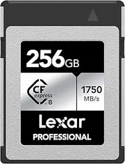 Lexar Professional CFexpress Type B Silver Series Card, 256 GB Capacity