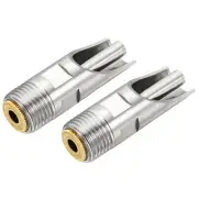 Pig Nipple Waterer Poultry Drinker Feeder 1/2" PT Copper Hat Duck-Mouth, 2pcs