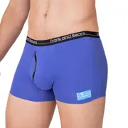 Mens Boxer Briefs Cotton Trunks Purple Underwear Frank and Beans