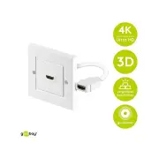 Goobay HDMI™ Wall Socket Gold-plated
