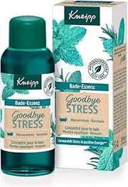 Kneipp Goodbye Stress Bath Essence - Bath Oil with Rosemary & Watermint Essential Oils for Less Stress & Positive Energy - Refreshing Fragrance - 100 ml