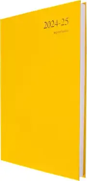 Collins Essential A4 Academic Year 2024-25 Day a Page Diary - Yellow - Mid Year