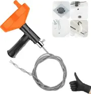 Drain Snake Auger 33 Feet, Plumbing Snake Drain Hair Clog Removal Tool, Sink ...