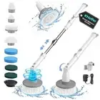 Electric Spin Scrubber Kh8, Upgrade Cordless Shower Scrubber 8 Pearl White