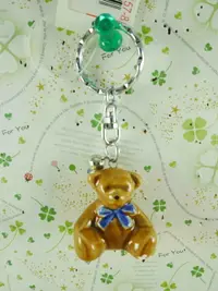 在飛比找樂天市場購物網優惠-【震撼精品百貨】泰迪熊 Teddy Bear 鑰匙圈-咖啡藍