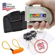 IZTOSS Alarm Disc Lock 110db Waterproof Shock Sensor Silver e208g201