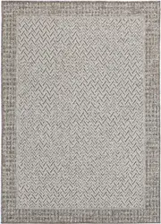 Capri Weiss Boarder in Natural Rug