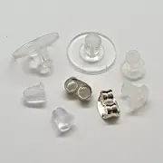 Earring Backs Butterfly, Disc, Rubber Stoppers For Post Stud Hook Drop Earrings