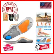 2Pairs,Insoles Men Work Boots Standing All Day High Arch Heavy Duty Support F...