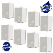 Acoustic Audio 251W Indoor Outdoor 3 Way Speakers 1600W 4 Pair Pack 251W-4Pr