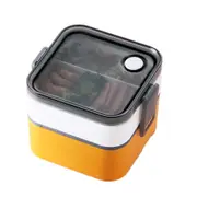 Double-Layers Lunch Box For School Kids Office Worker Microwae Heating Container Food Storage Large Capacity