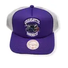 Mitchell & Ness Charlotte Hornets Off The Backboard Trucker Adjustable Snapback