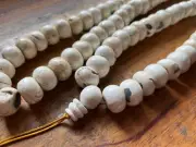Rare Massive Natural Naga Conch Shell Shankh 108 Mala Necklace