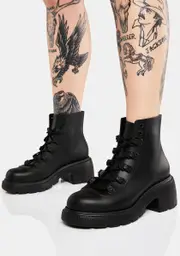 [Melissa] Black Cosmo Ankle Boots
