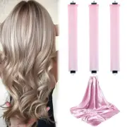4Pcs Heatless Curling Rod Headband Wave Hair Rollers Satin Pillow Hair Roller