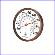 Durable 12.3-Inch Decorative Thermometer with Automatic Calibration Features