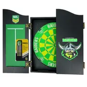 Canberra Raiders NRL Dart Board and Cabinet Set