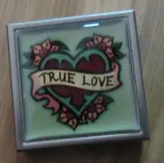 Classic Hardware True Love Pill Box/Case Steel NWT Nice!