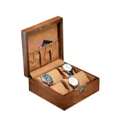 Wedding Band Display Box Vintage Watch Display Case Wooden Watch Organizer