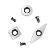 3pcs Carbide Mini Turning Tool Replacement Cutter Set for Mini Wood Lathe Tur...