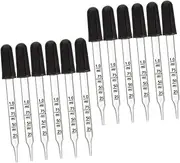 OKUMEYR 12pcs Graduated Dropper Droppers Pipettes Pipette Dispenser for Elderly Glass