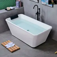在飛比找樂天市場購物網優惠-泡澡桶獨立浴缸壓克力浴缸小戶型小尺寸家用獨立式日式廠家水療浴