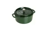 Staub 18cm 1.7L Cast Iron Round Cocotte Pot w Lid Induction Cookware Basil Green