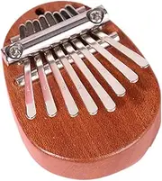 Binxind Mini Kalimba 8 Key Exquisite Finger Thumb Piano, Beginners Music Lovers Players,Cute Pendant Ellipse Easy to Use