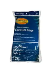 Electrolux Canister type C bag Micro Filtration by Envirocare 1 case of 25 packs