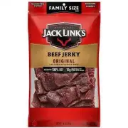 Jack Link's Beef Jerky, Original Flavor, 10 oz Bag - Savory, Protein-Rich Snack