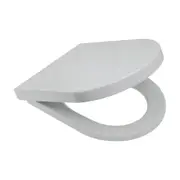 365*450mm Fienza Universal Urea-formaldehyde Gloss Grey/Gloss Blue Toilet Seat Cover