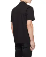 Hugo Stacked Logo Short-Sleeved Polo Shirt S,XS,M,XXL black
