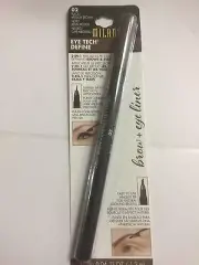 MILANI Eye Tech Define 2 In 1 Brow + Eyeliner Felt Tip Pen - Black /Medium Brown
