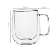 150-350Ml Heat Resistant High Borosilicate Glass Mug Double Wall Glass Coffee Cu